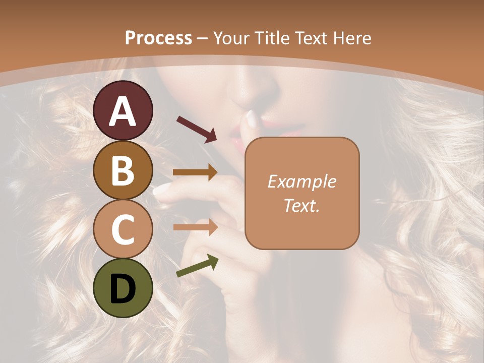 Make Up Beauty Blue Eyes PowerPoint Template