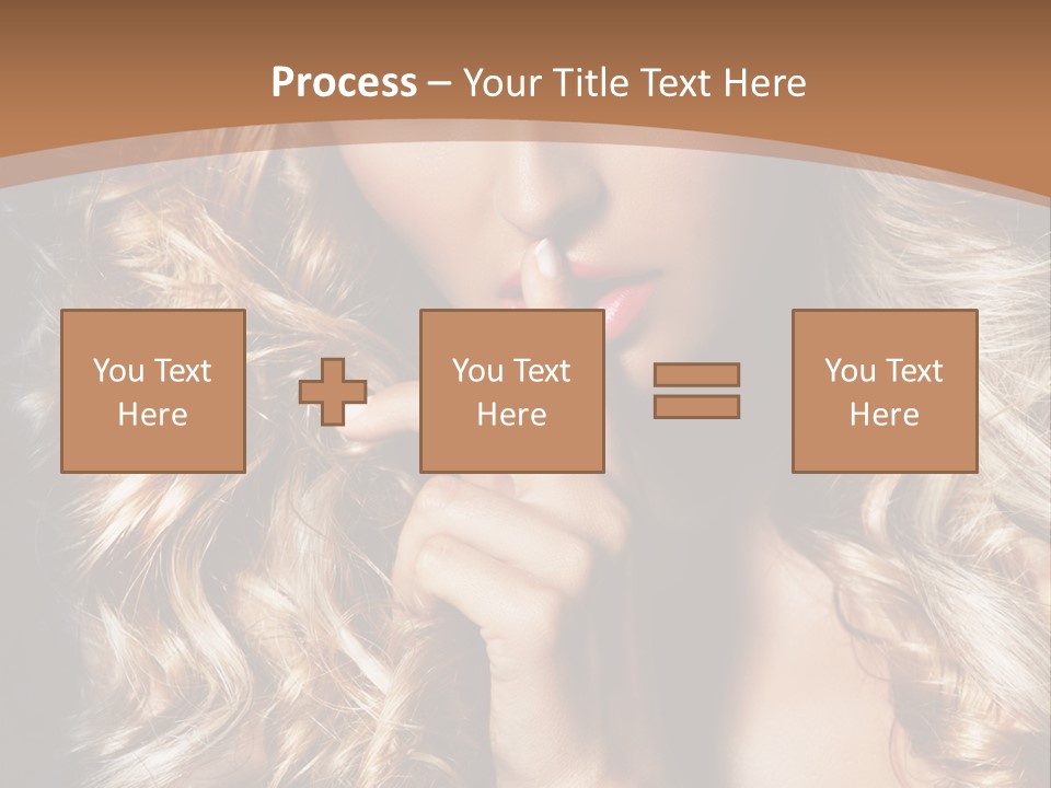 Make Up Beauty Blue Eyes PowerPoint Template