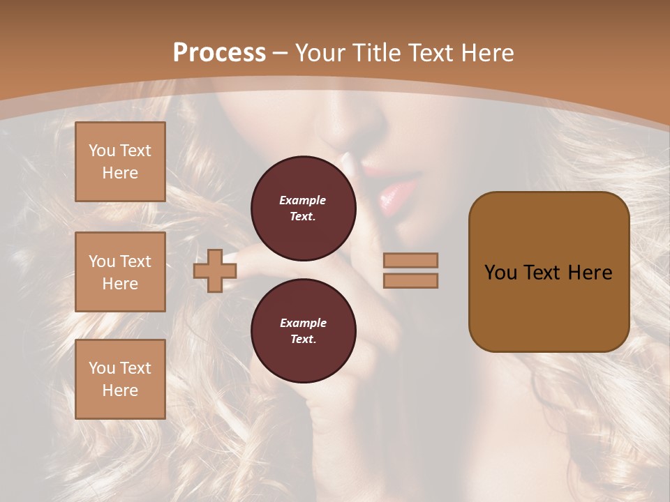 Make Up Beauty Blue Eyes PowerPoint Template