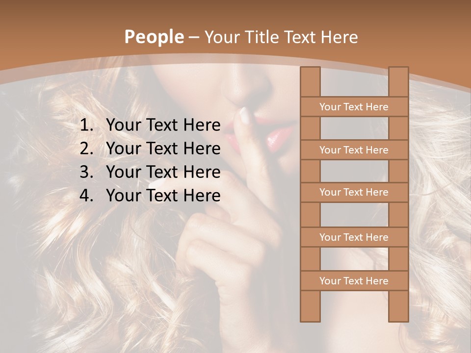 Make Up Beauty Blue Eyes PowerPoint Template