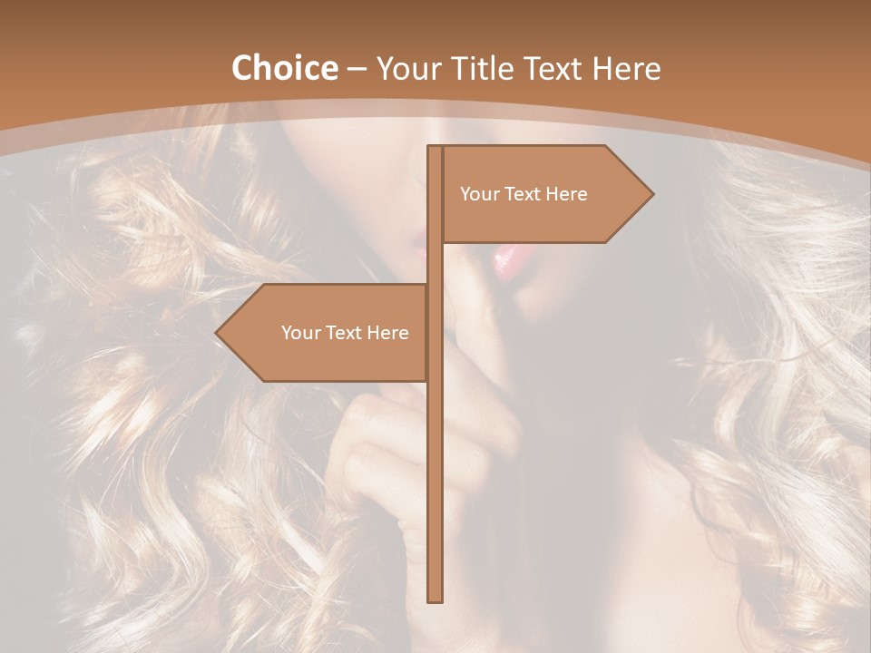 Make Up Beauty Blue Eyes PowerPoint Template