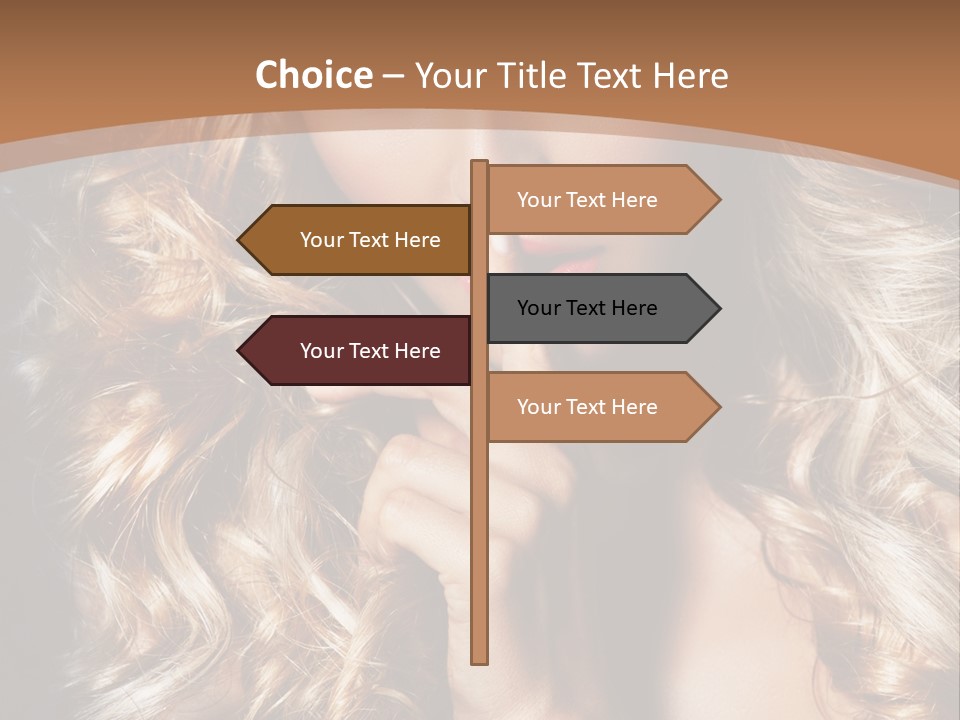 Make Up Beauty Blue Eyes PowerPoint Template