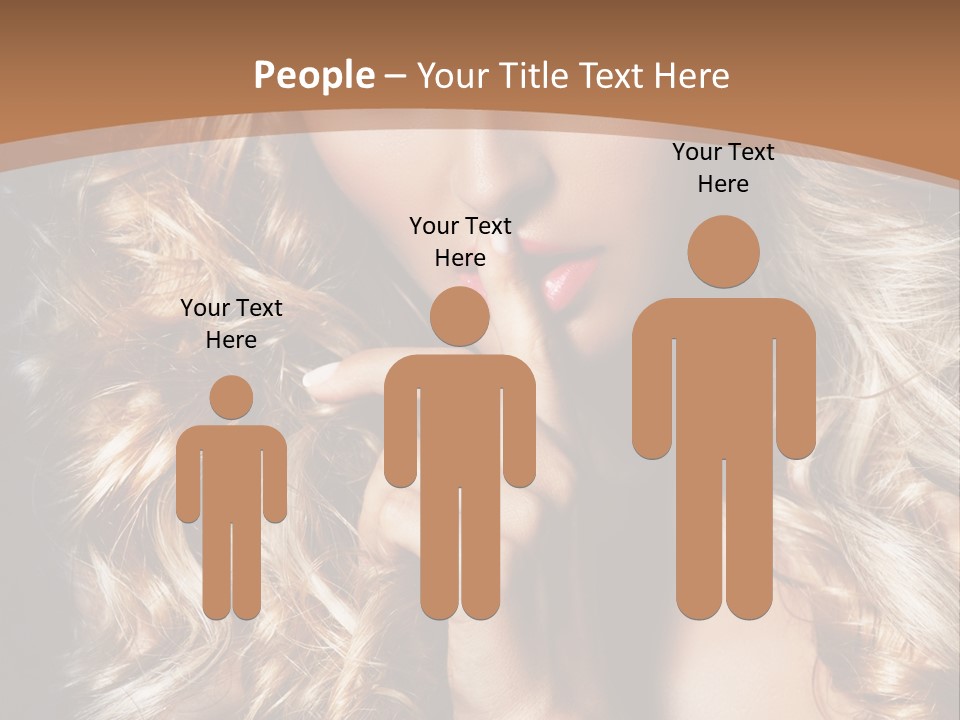 Make Up Beauty Blue Eyes PowerPoint Template