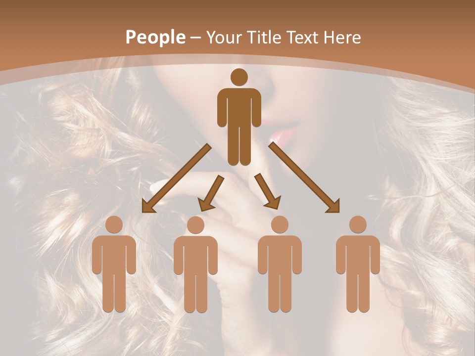 Make Up Beauty Blue Eyes PowerPoint Template