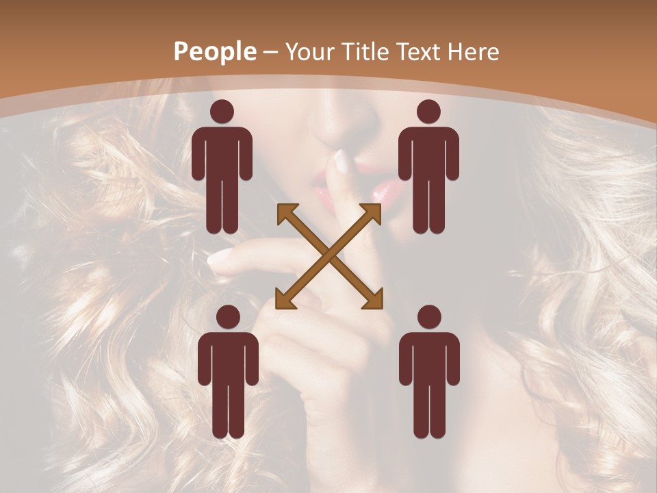 Make Up Beauty Blue Eyes PowerPoint Template