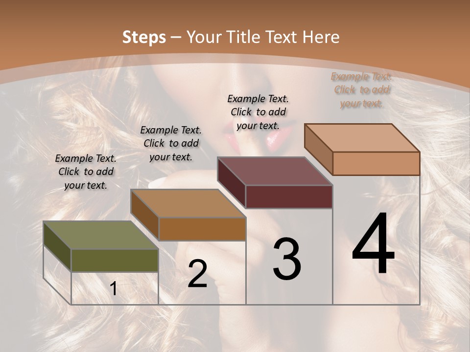 Make Up Beauty Blue Eyes PowerPoint Template