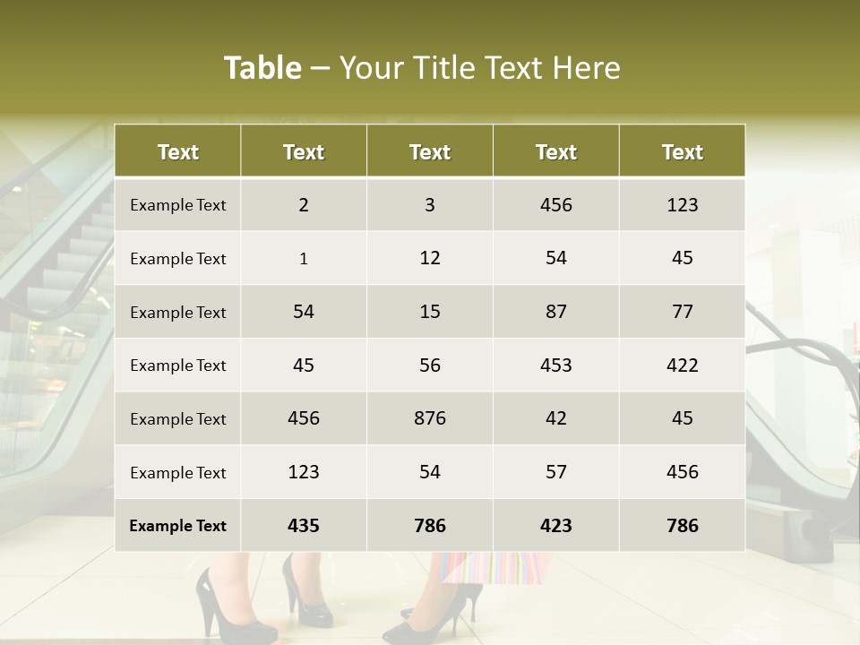 Stylish Indoor Glassy PowerPoint Template