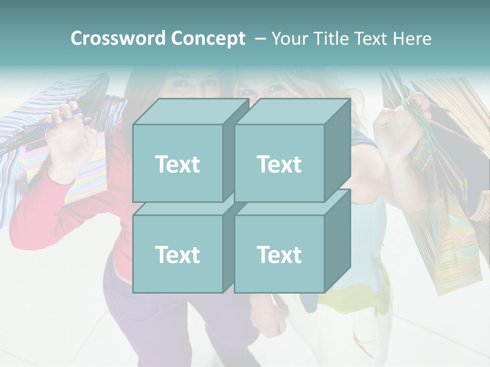 Hold Shopper Shop PowerPoint Template