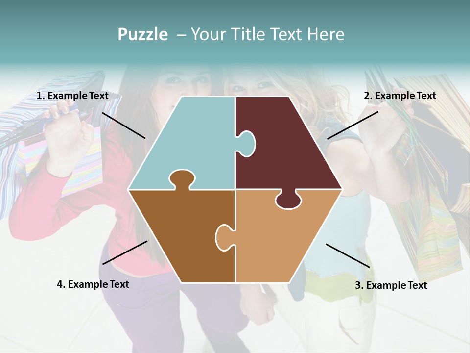 Hold Shopper Shop PowerPoint Template