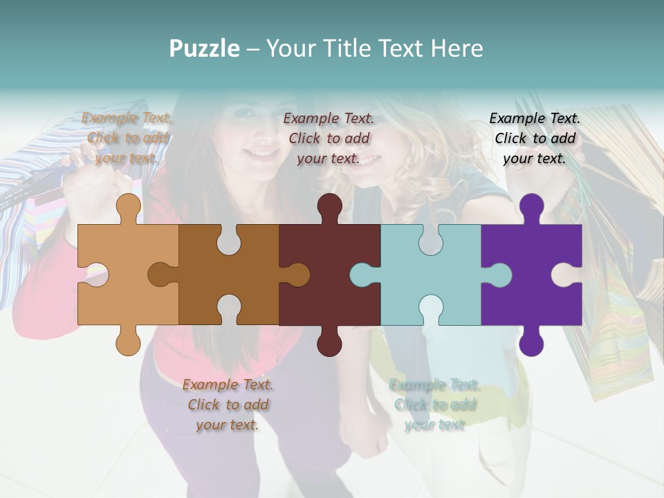 Hold Shopper Shop PowerPoint Template