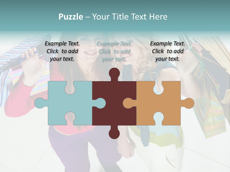 Hold Shopper Shop PowerPoint Template