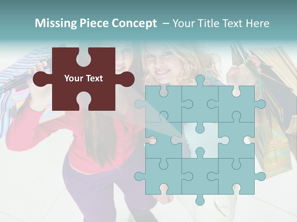 Hold Shopper Shop PowerPoint Template