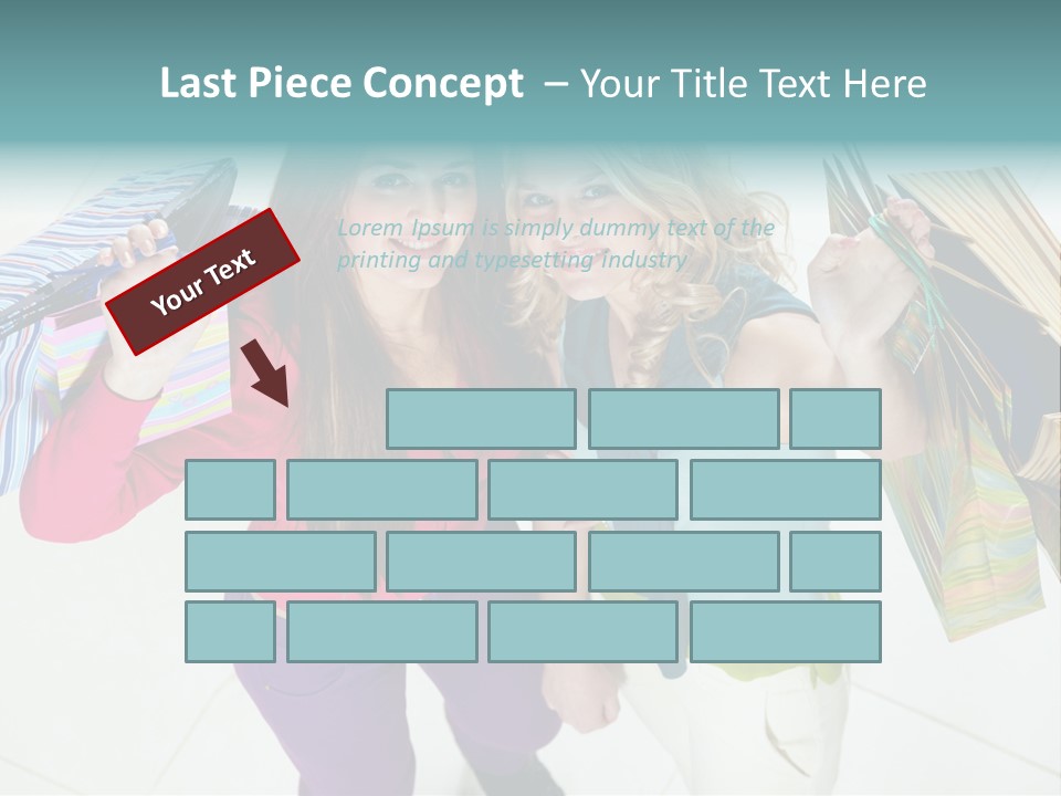 Hold Shopper Shop PowerPoint Template