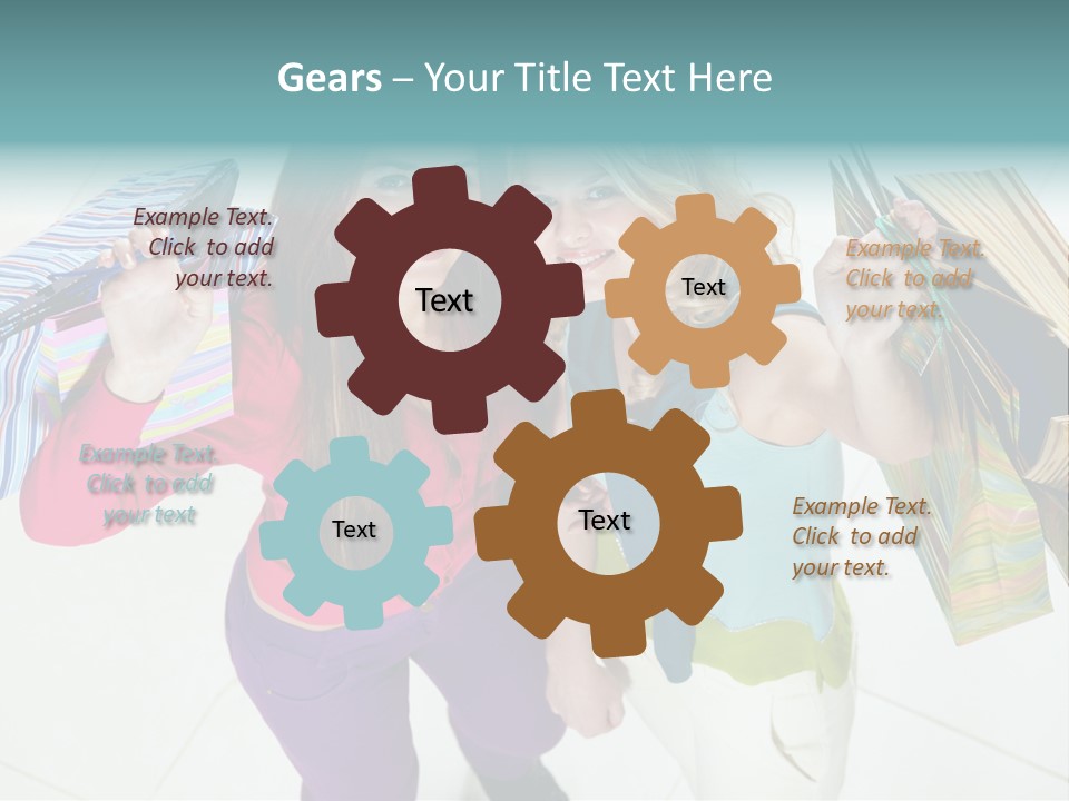 Hold Shopper Shop PowerPoint Template