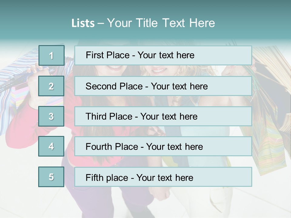 Hold Shopper Shop PowerPoint Template