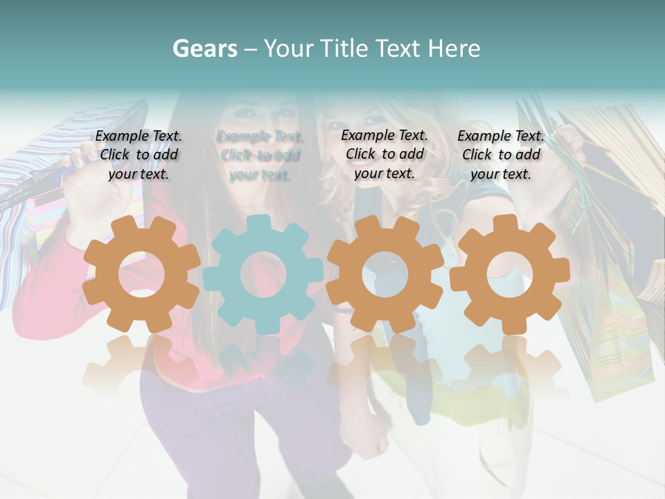 Hold Shopper Shop PowerPoint Template