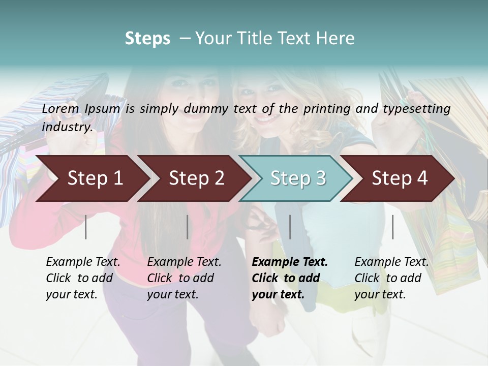 Hold Shopper Shop PowerPoint Template
