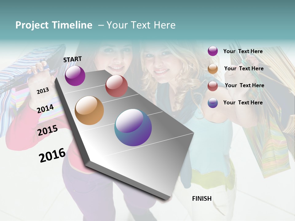 Hold Shopper Shop PowerPoint Template