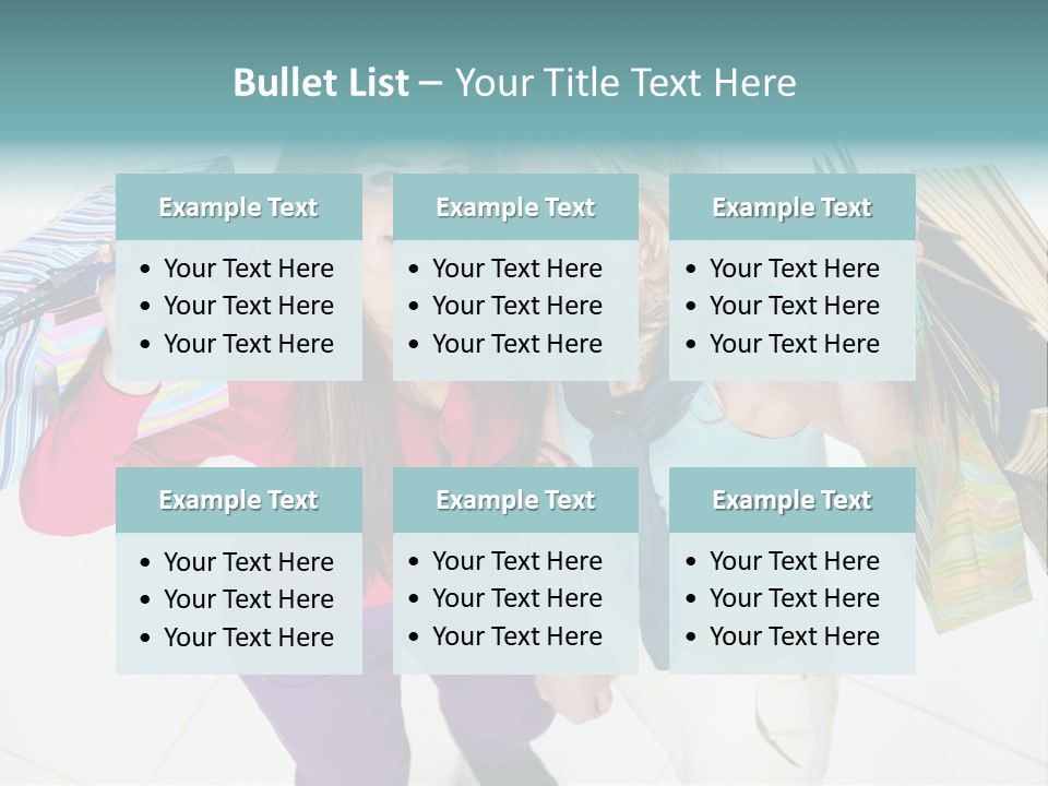 Hold Shopper Shop PowerPoint Template