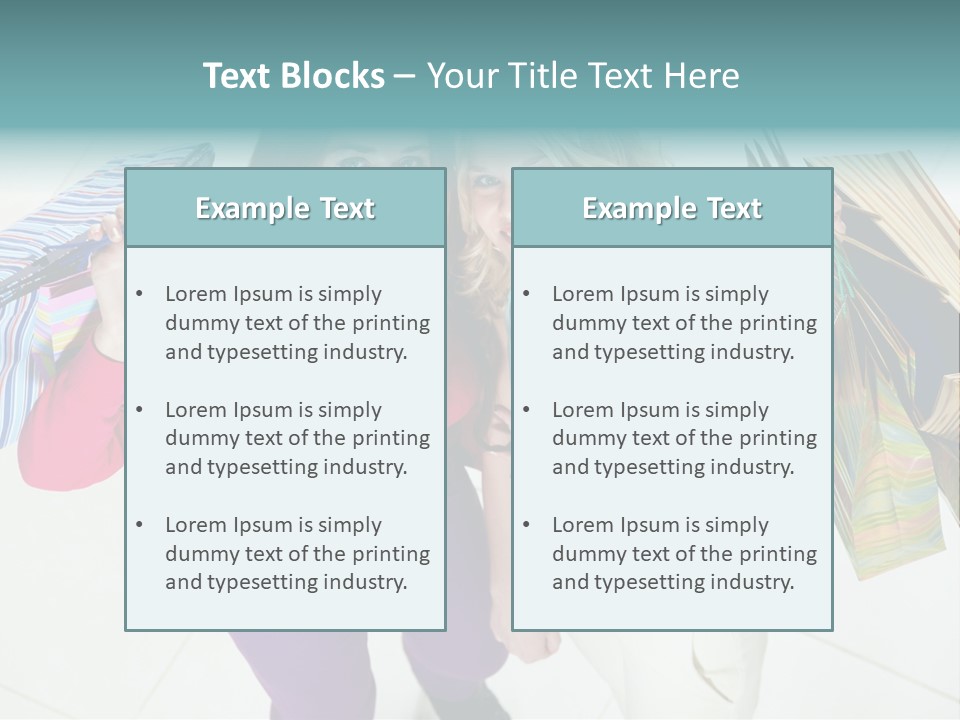 Hold Shopper Shop PowerPoint Template