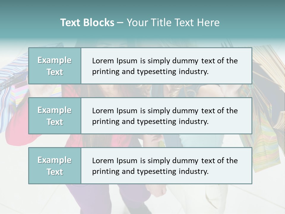 Hold Shopper Shop PowerPoint Template