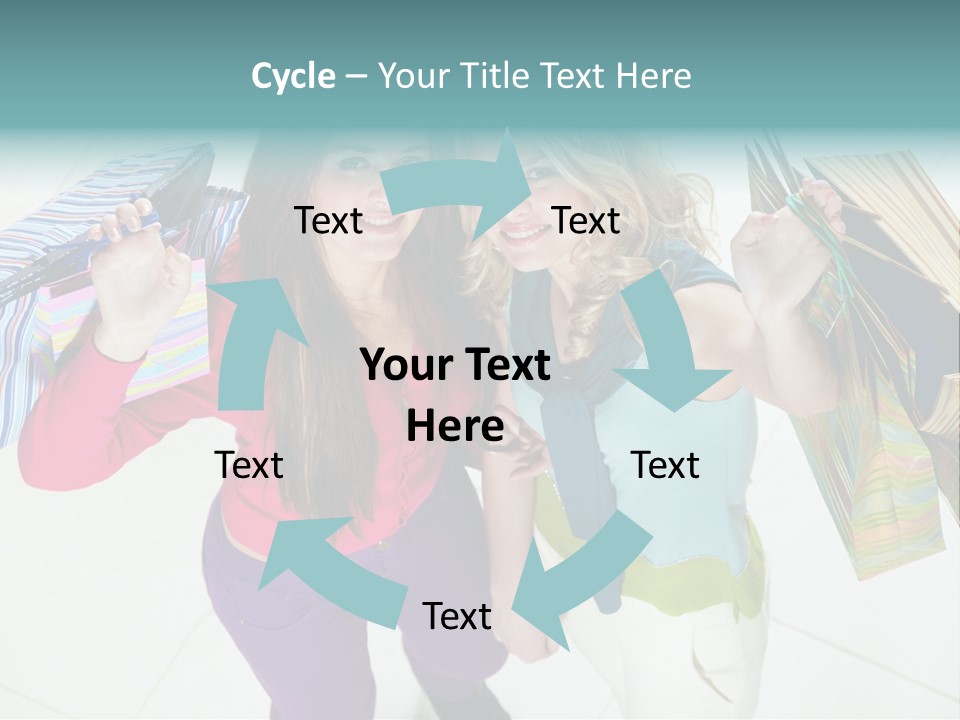 Hold Shopper Shop PowerPoint Template