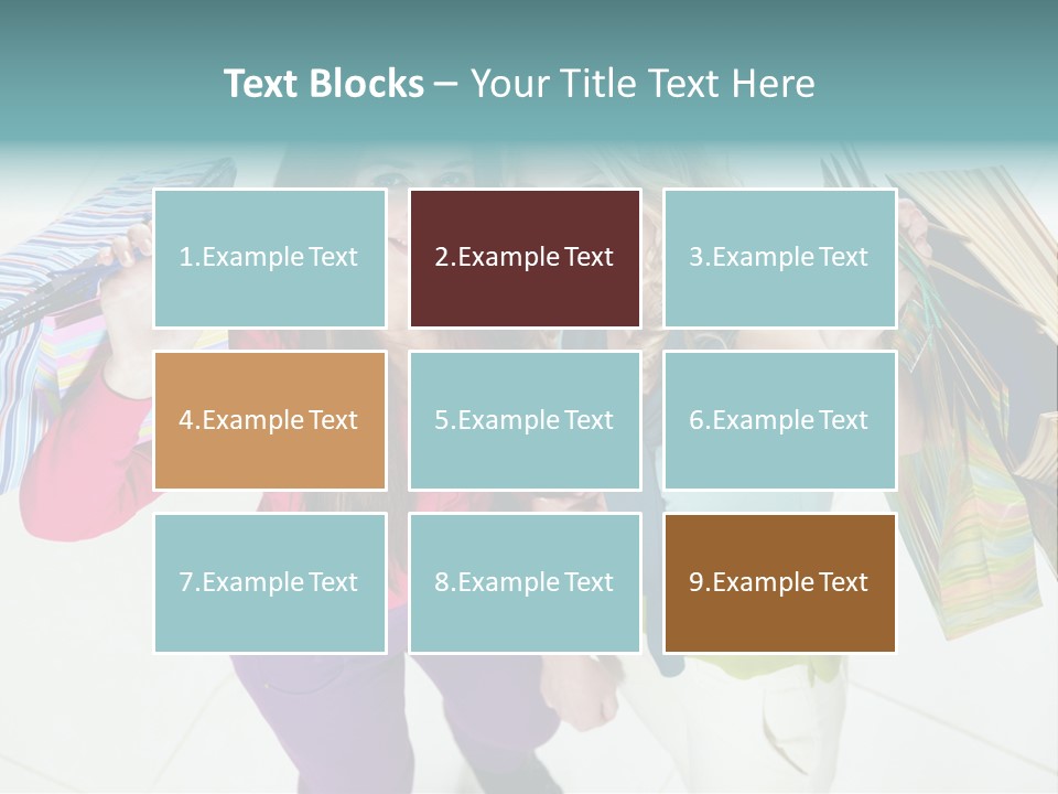 Hold Shopper Shop PowerPoint Template