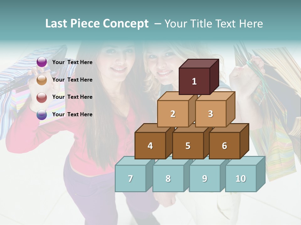 Hold Shopper Shop PowerPoint Template