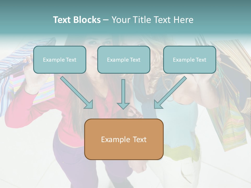 Hold Shopper Shop PowerPoint Template