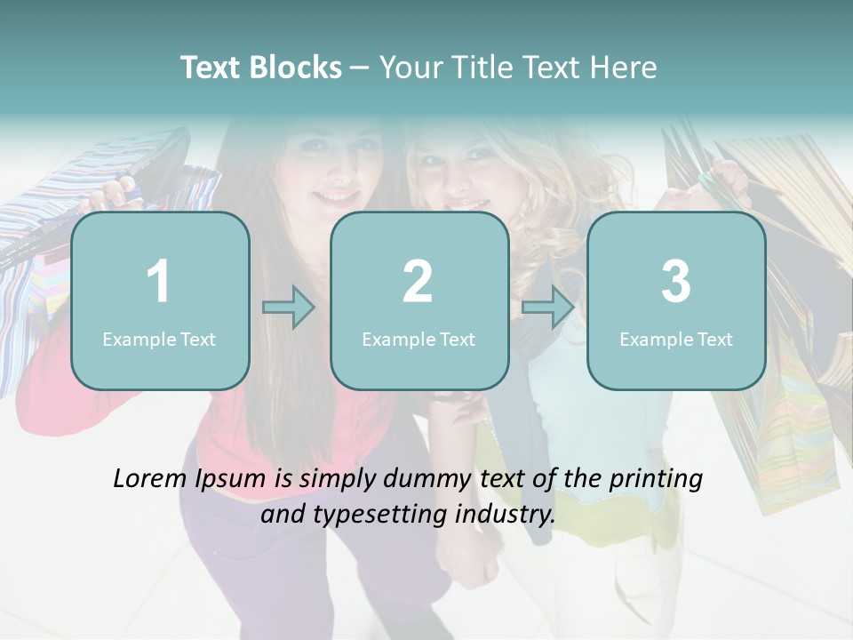 Hold Shopper Shop PowerPoint Template