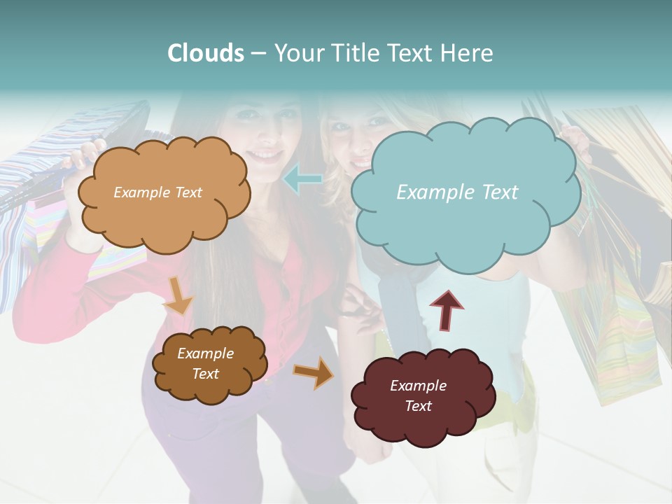 Hold Shopper Shop PowerPoint Template