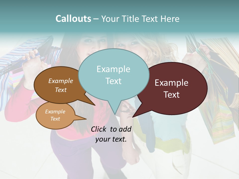 Hold Shopper Shop PowerPoint Template