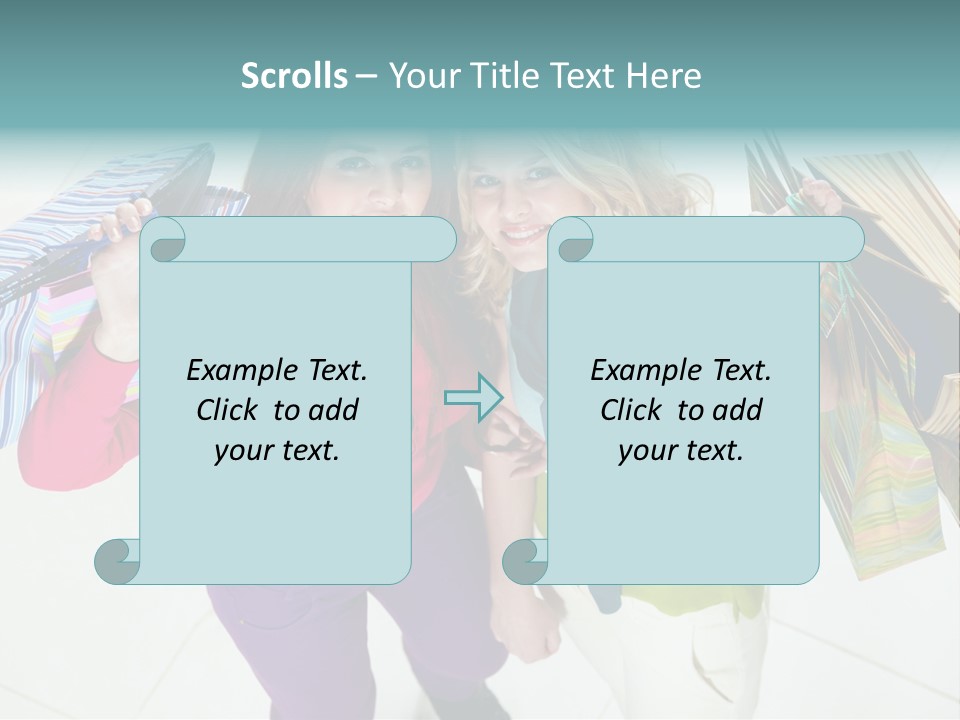 Hold Shopper Shop PowerPoint Template