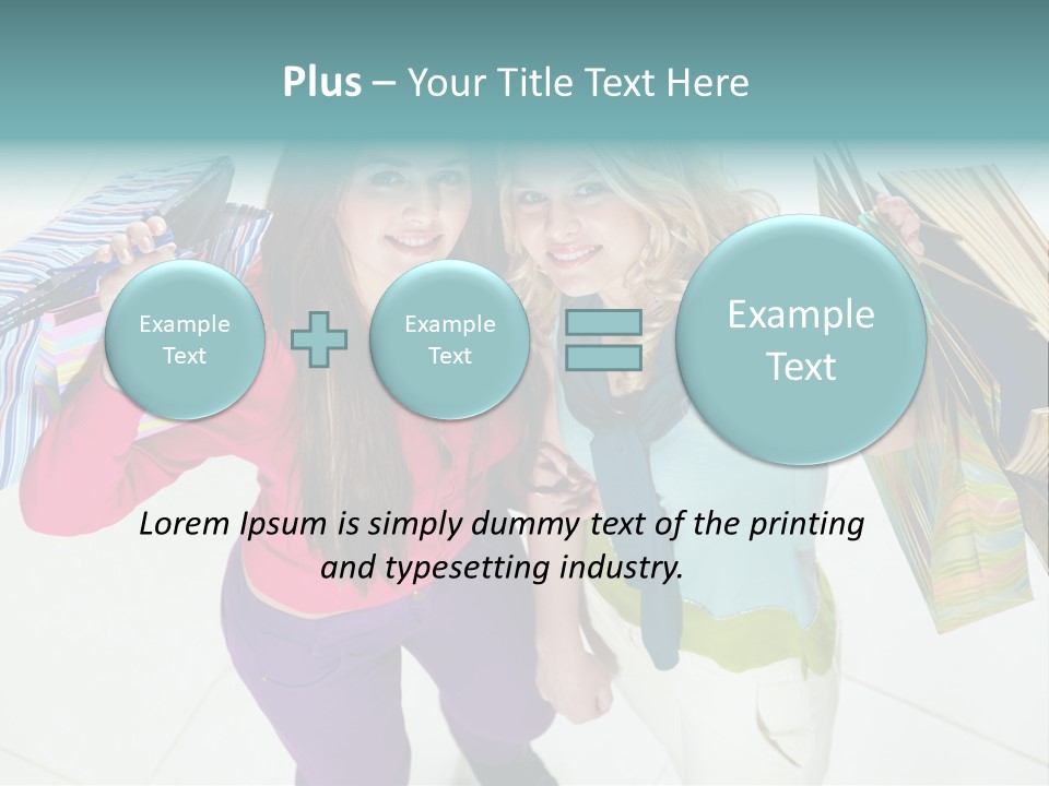 Hold Shopper Shop PowerPoint Template