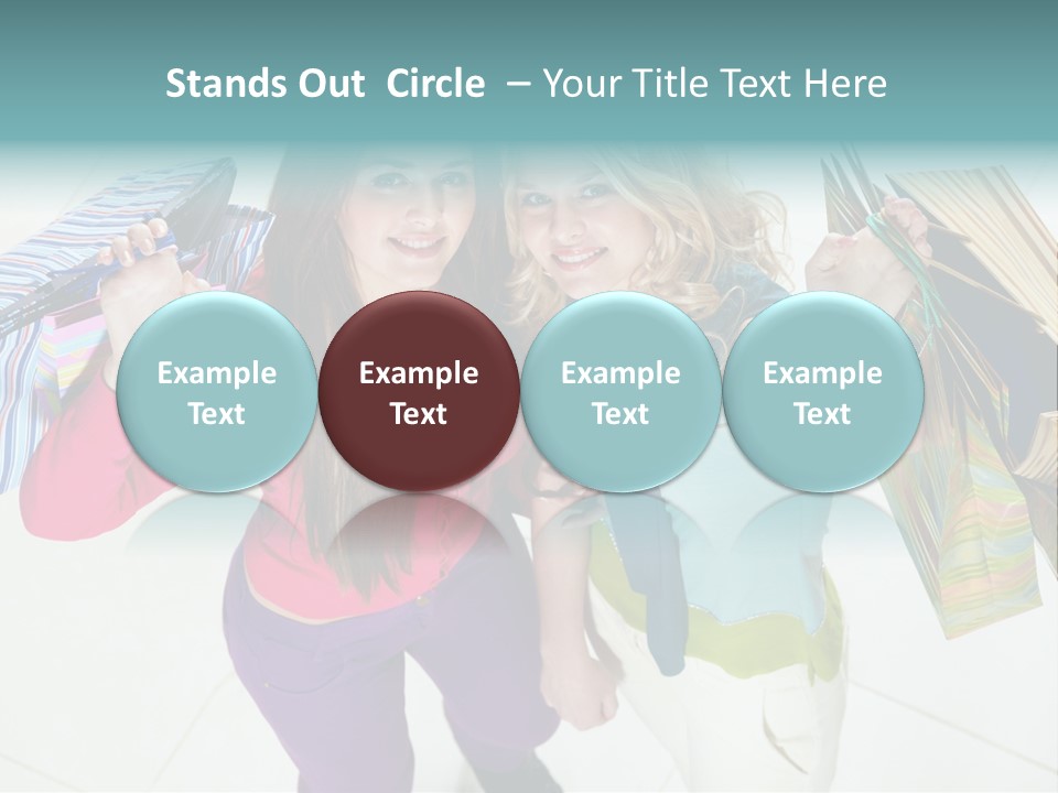 Hold Shopper Shop PowerPoint Template