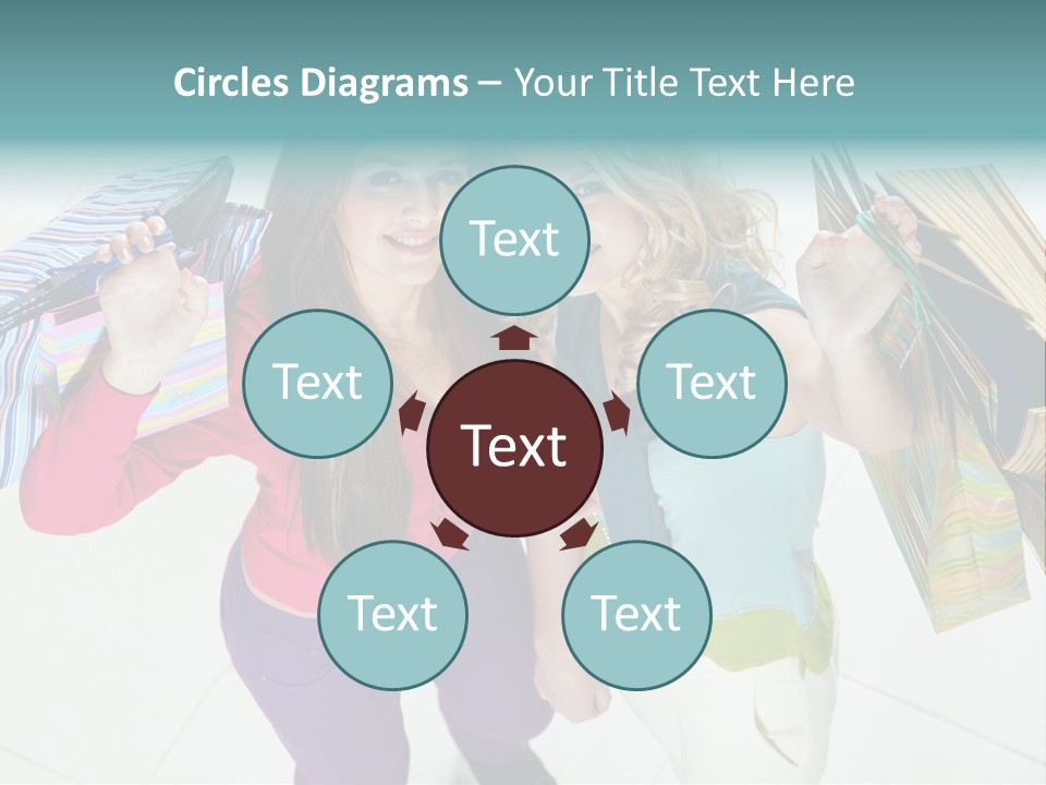 Hold Shopper Shop PowerPoint Template