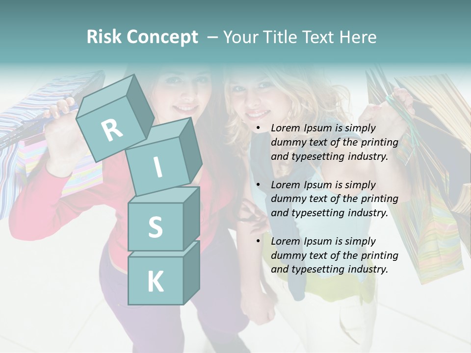 Hold Shopper Shop PowerPoint Template