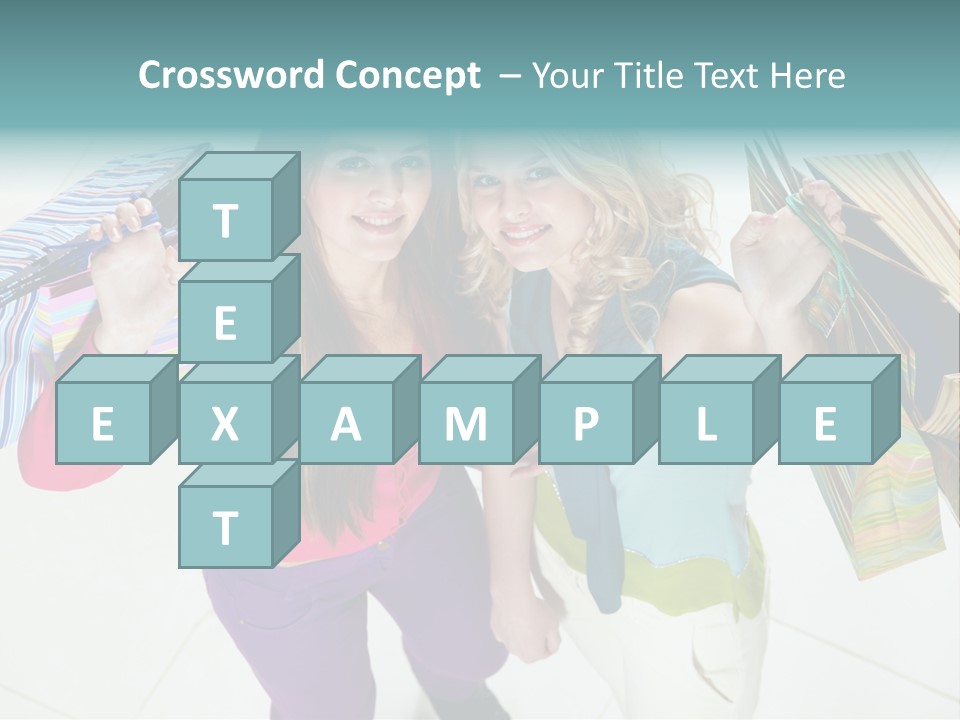 Hold Shopper Shop PowerPoint Template