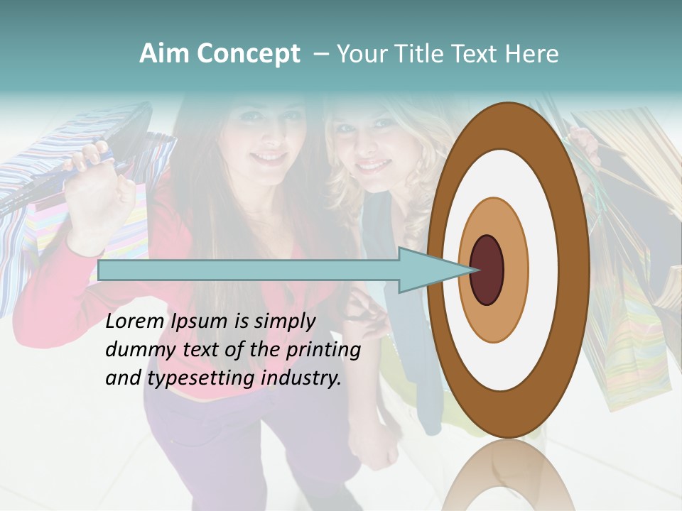 Hold Shopper Shop PowerPoint Template