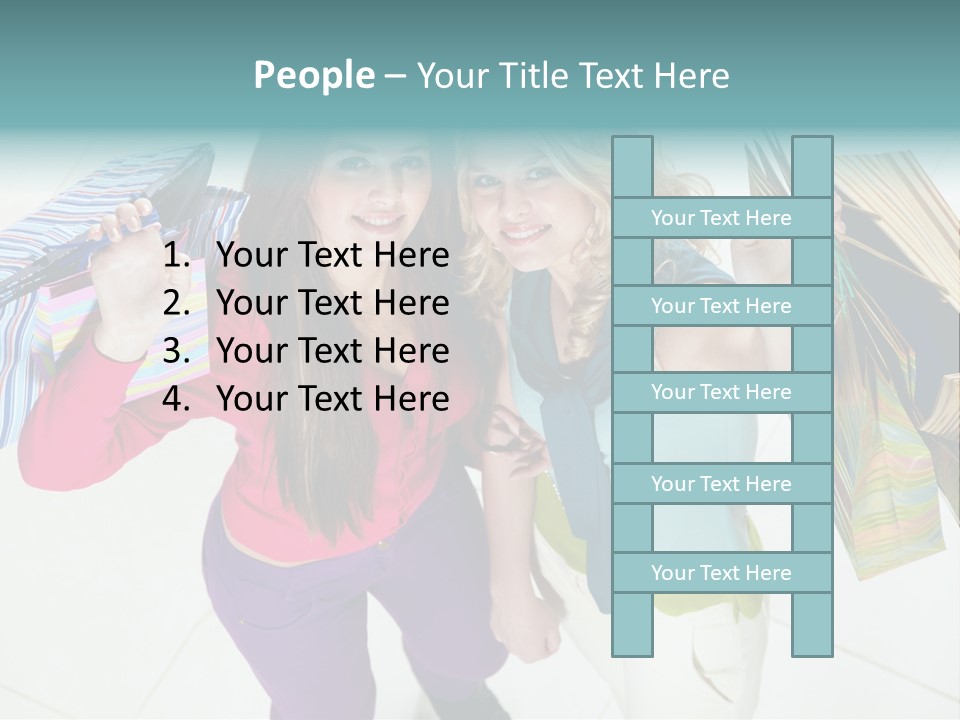 Hold Shopper Shop PowerPoint Template