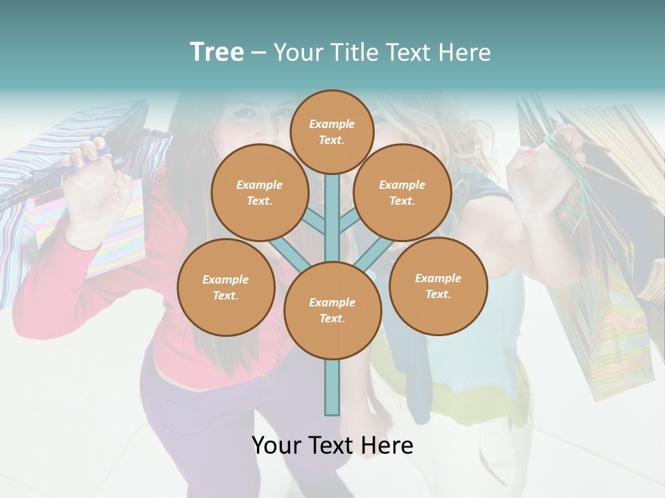 Hold Shopper Shop PowerPoint Template