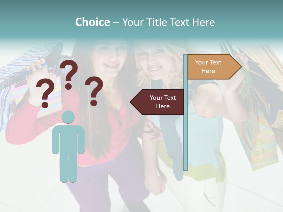 Hold Shopper Shop PowerPoint Template