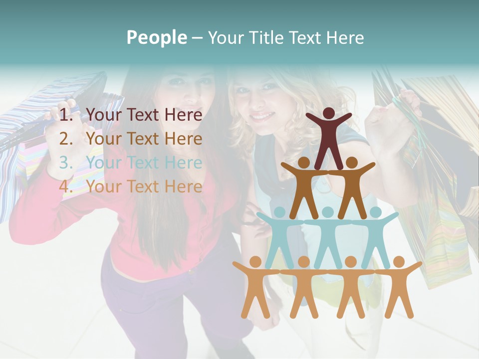 Hold Shopper Shop PowerPoint Template