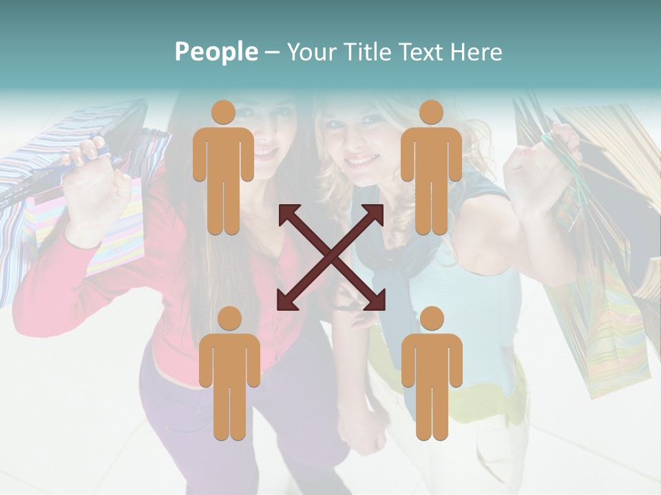 Hold Shopper Shop PowerPoint Template