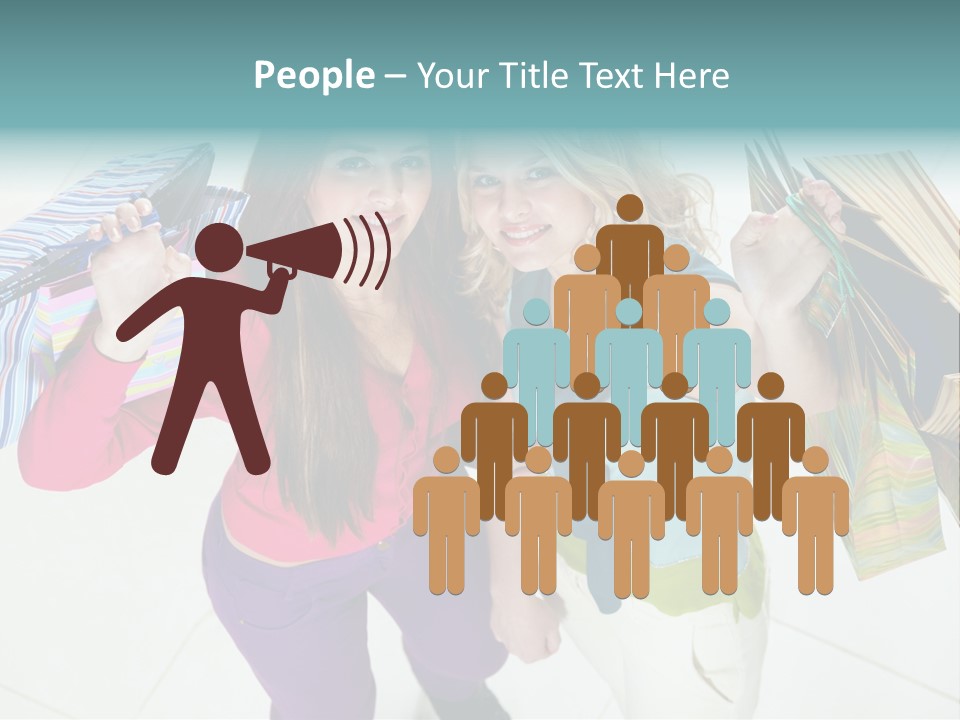 Hold Shopper Shop PowerPoint Template