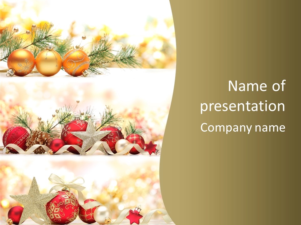 Closeup Celebrate Seasonal PowerPoint Template