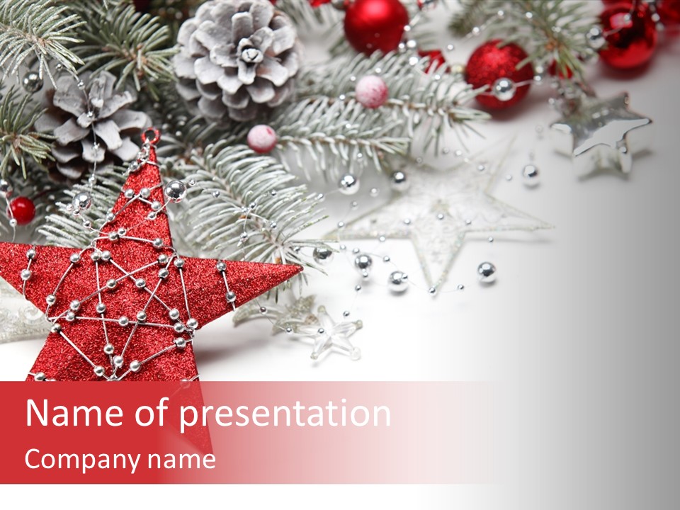 Tradition Ornament Xmas PowerPoint Template