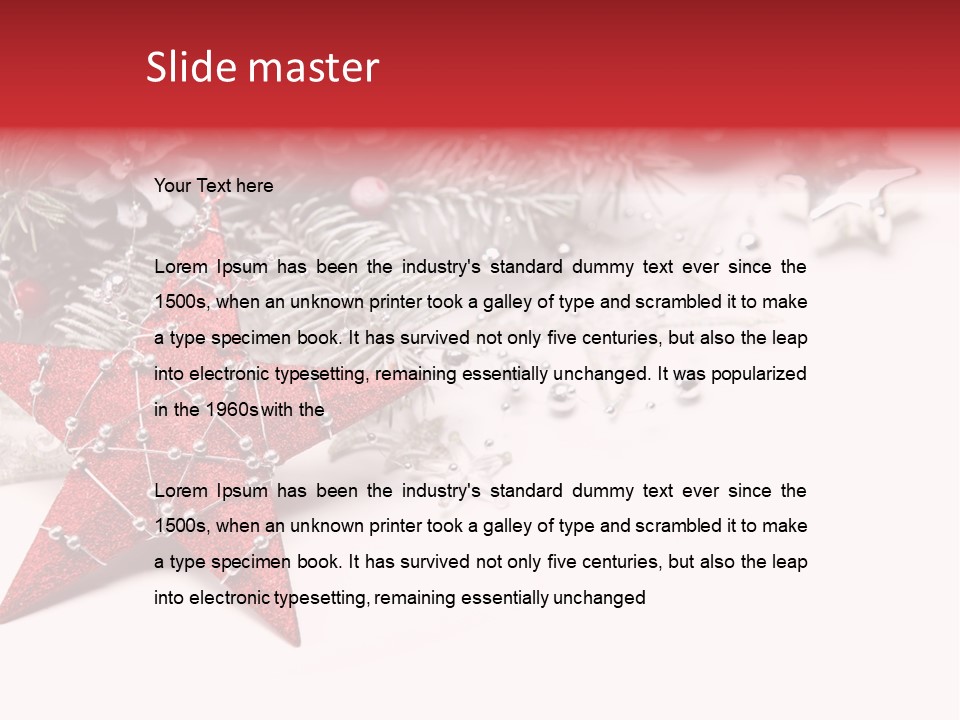 Tradition Ornament Xmas PowerPoint Template