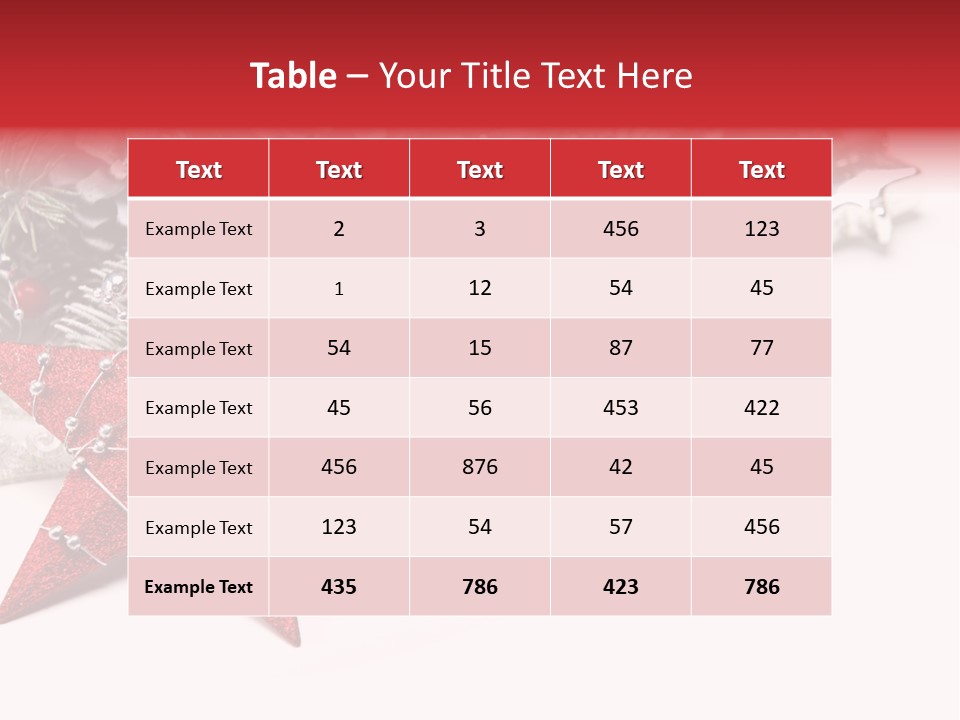 Tradition Ornament Xmas PowerPoint Template