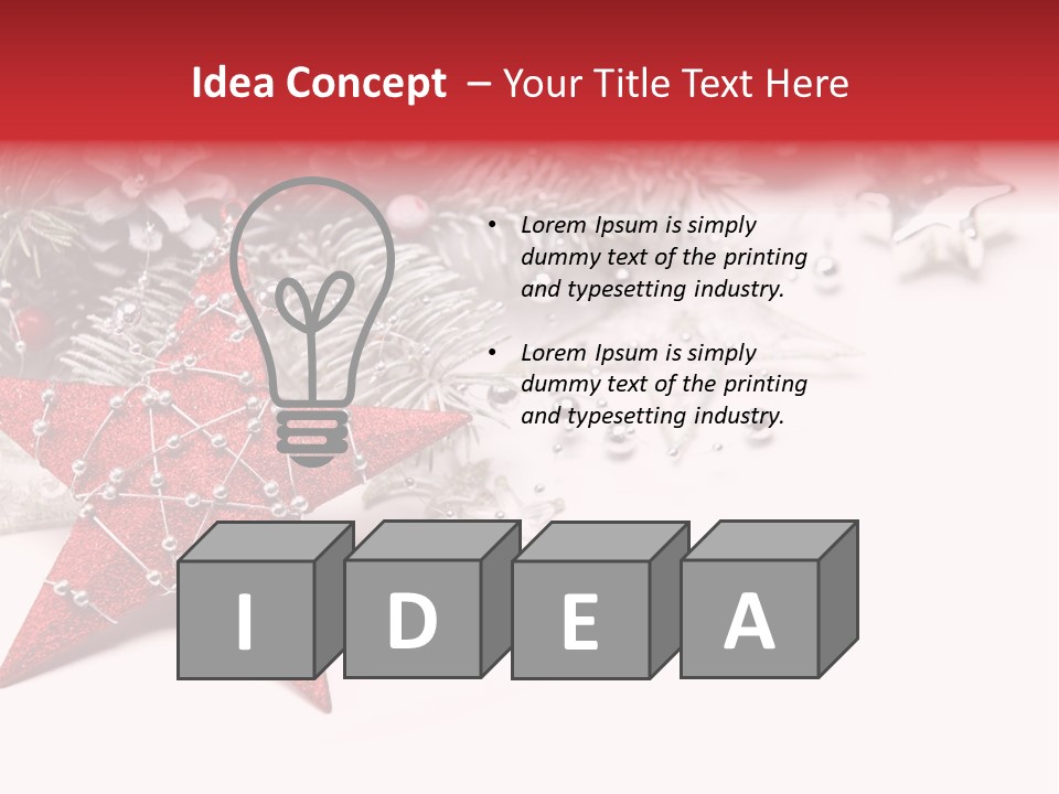 Tradition Ornament Xmas PowerPoint Template